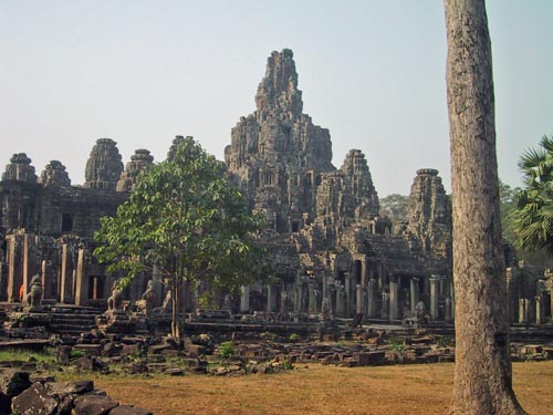 The Bayon temple in Angkor Wat, Siam Reap, Cambodia.