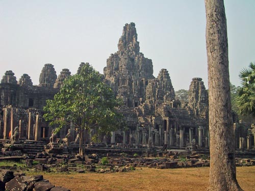 The Bayon temple in Angkor Wat, Siam Reap, Cambodia