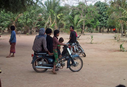 Crowded Motorcycle Ride